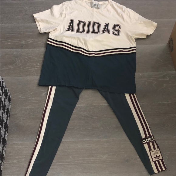 adidas legging en shirt set adidas legging en shirt set